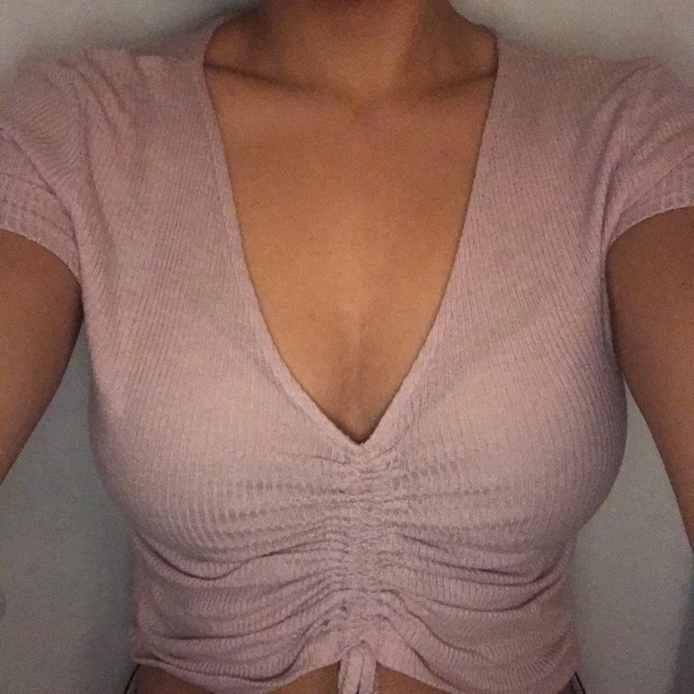 sexy pink blouse